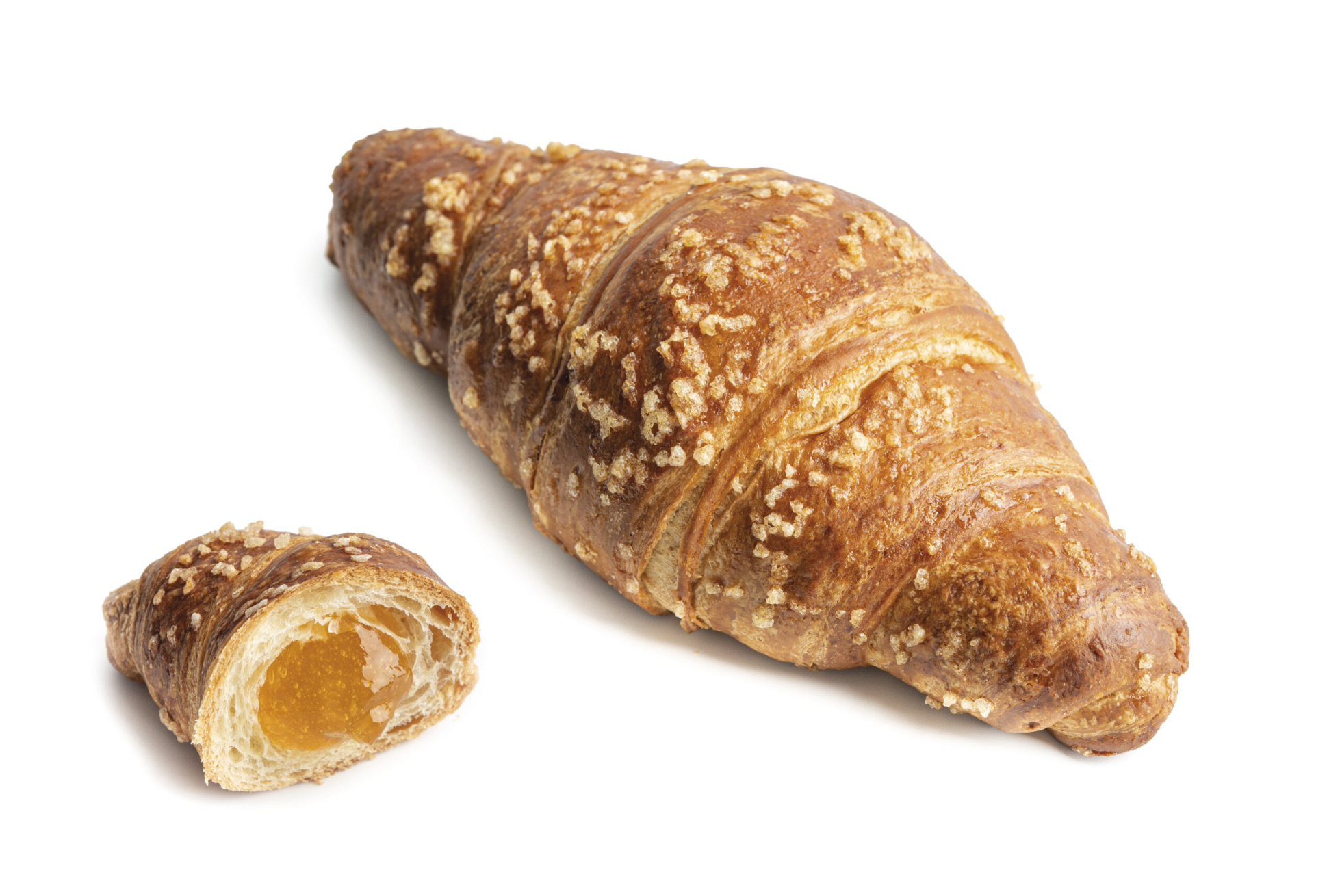 Super filled apricot croissant