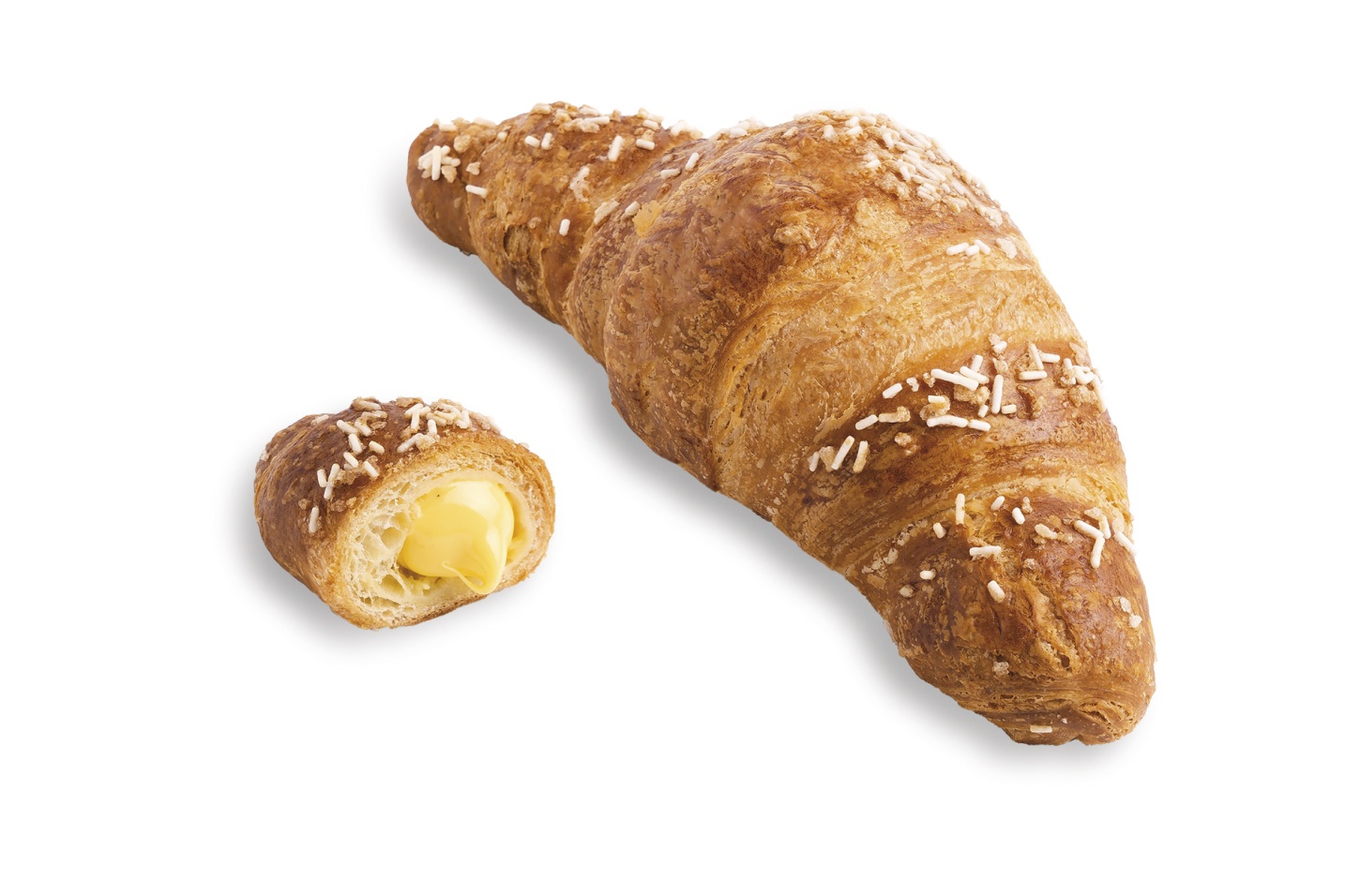 Super filled custard croissant